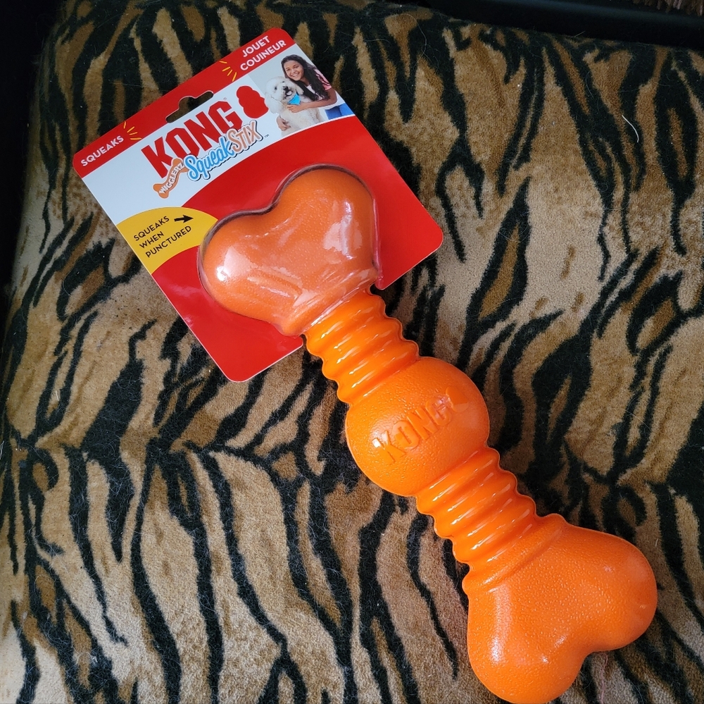 KONG Dog Squeezz Orange Bone Toy Xlarge .. GIANT ea. New!